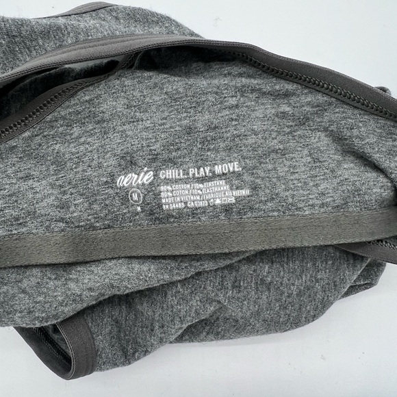 Aerie Chill.  Play.  Move.  Gray Side Knot Tank Top - Picture 3 of 3